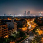 Balanceamento de branco sob poluição luminosa urbana