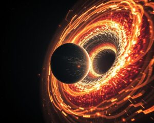 Como buracos negros colidem e produzem ondas gravitacionais