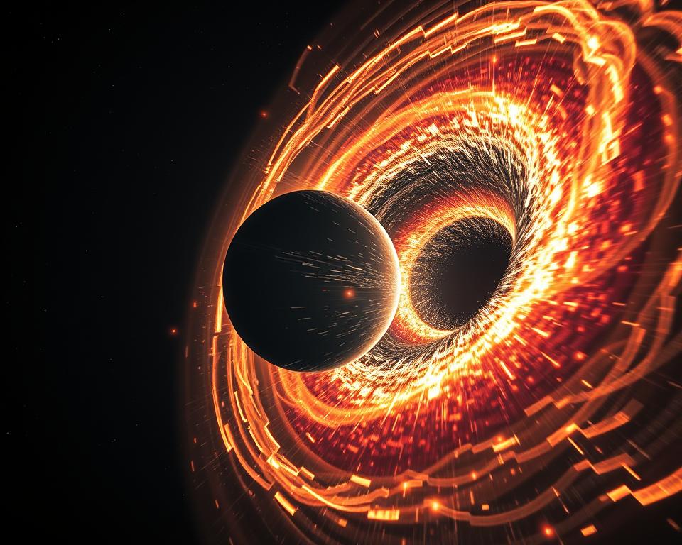 Como buracos negros colidem e produzem ondas gravitacionais