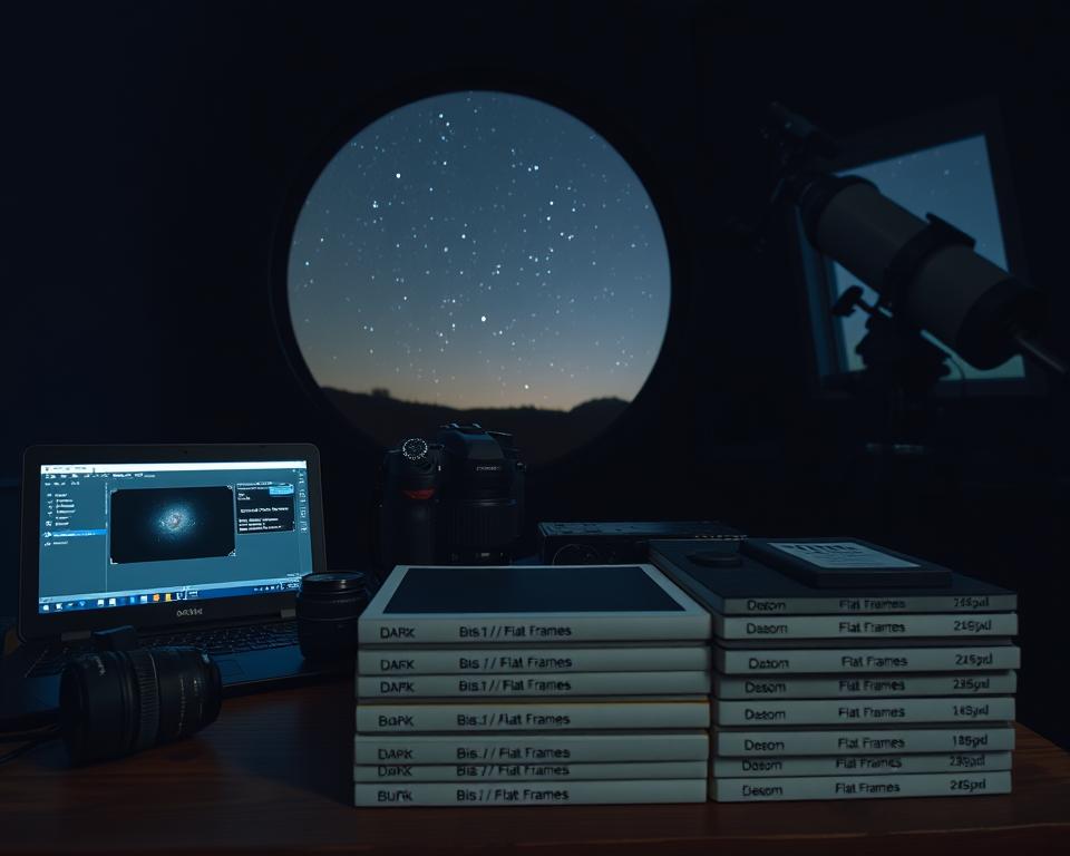Criando dark, bias e flat frames corretos no seu workflow