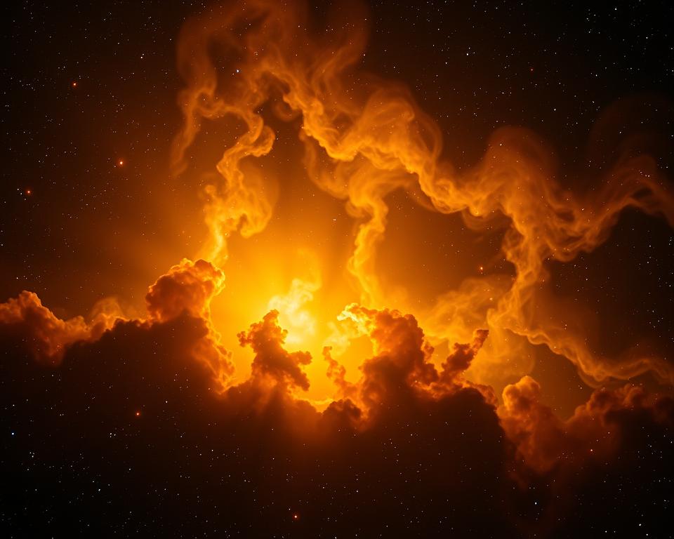Filtro H-alpha em nebulosas