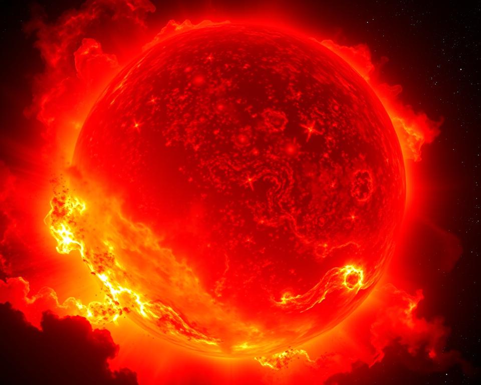 Gigantes vermelhas: o futuro dramático do Sol
