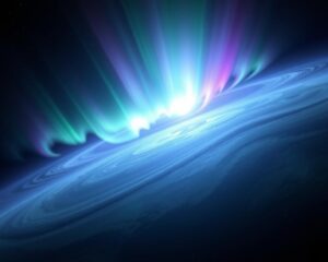 Juno revela auroras gigantes em Júpiter após sobrevoo recorde