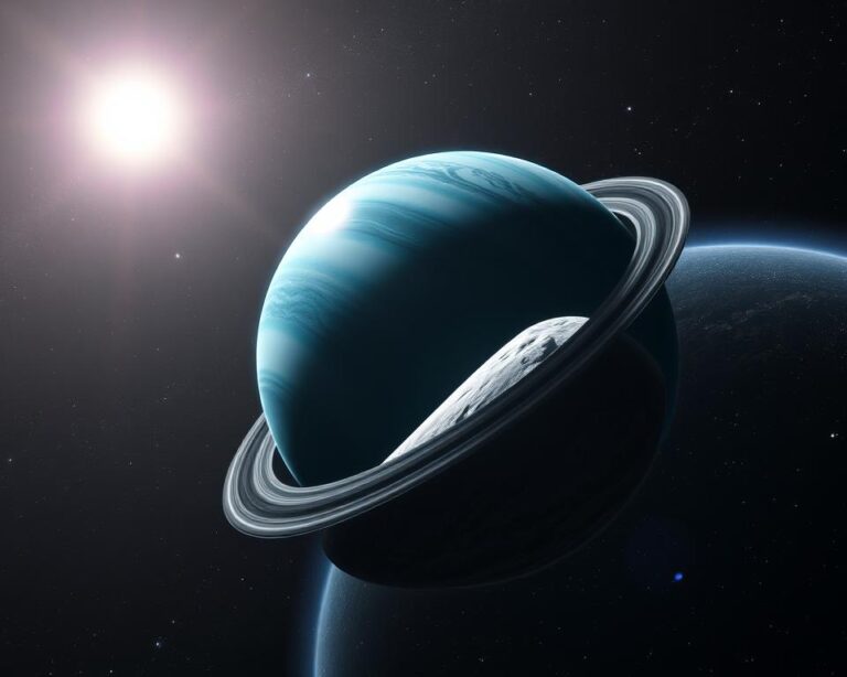 Netuno e Tritão: dança gravitacional no confim do Sistema Solar.
