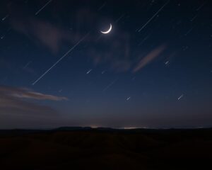 Orionídeas e Lua minguante: dupla perfeita para madrugada