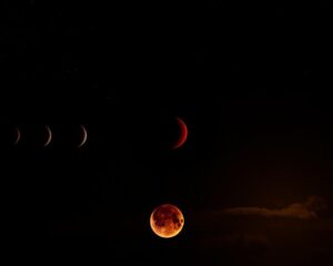 Sequência de eclipse lunar: passos para frames alinhados
