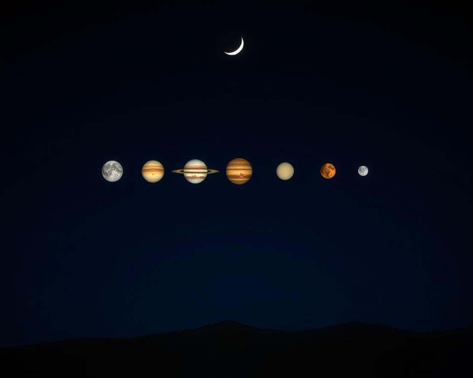 alinhamento quíntuplo de planetas no Brasil