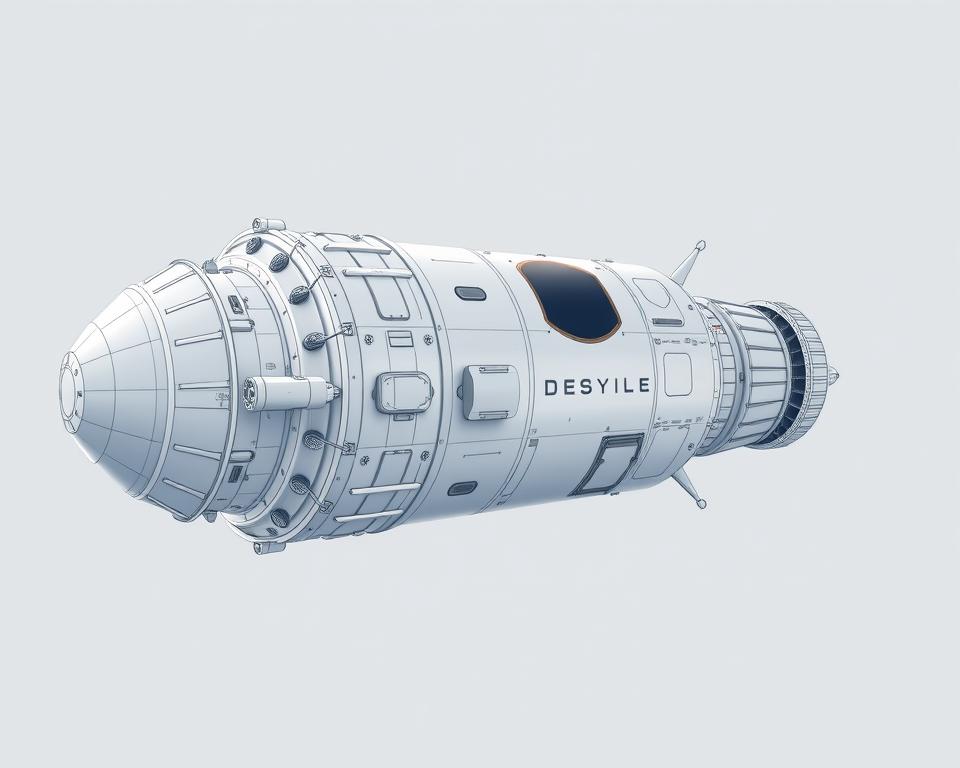 design da cápsula Soyuz