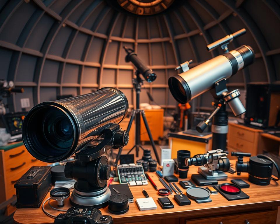 equipamento de astronomia