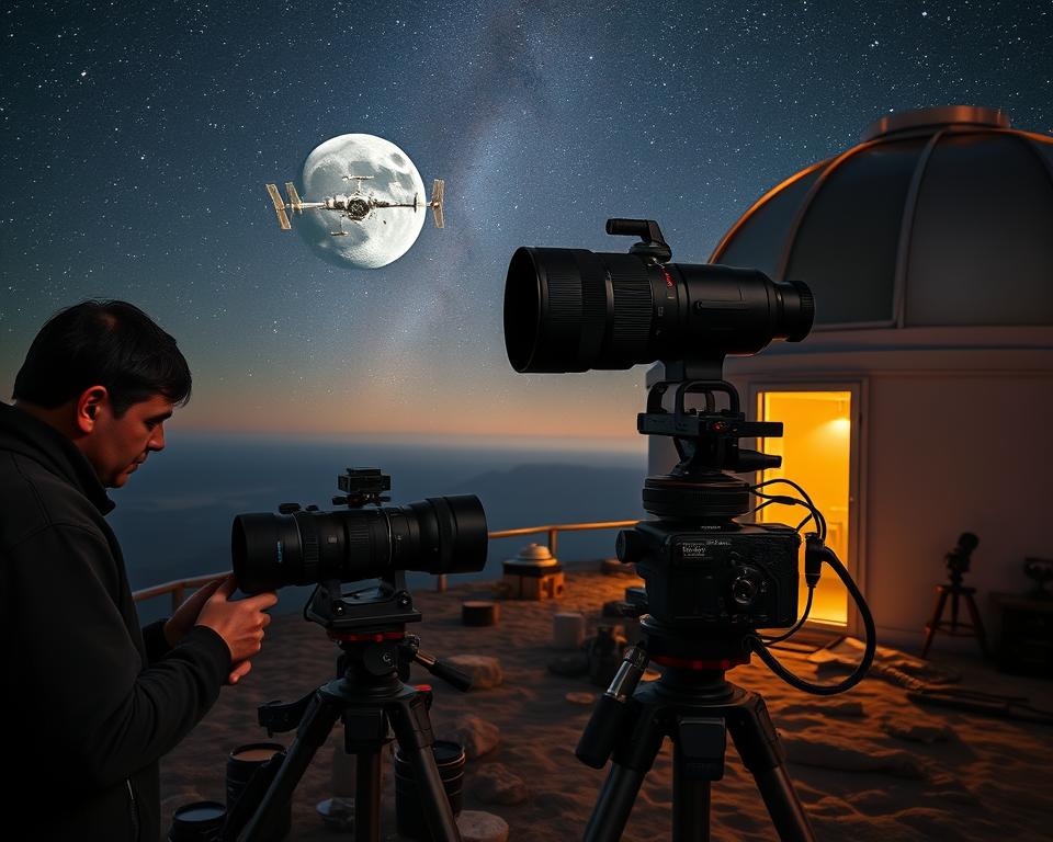 equipamentos para fotografia espacial