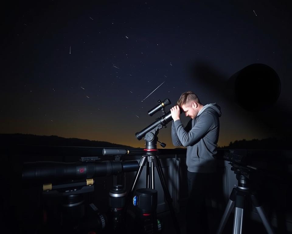 equipamentos para observar meteoros