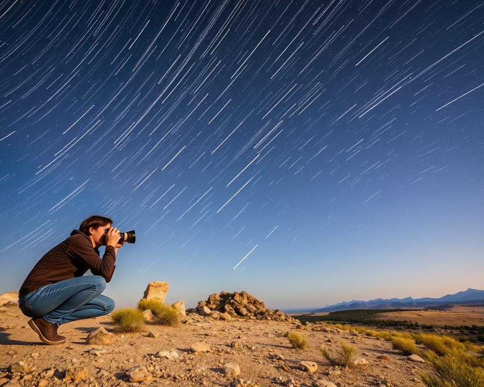 experiência captura meteoros