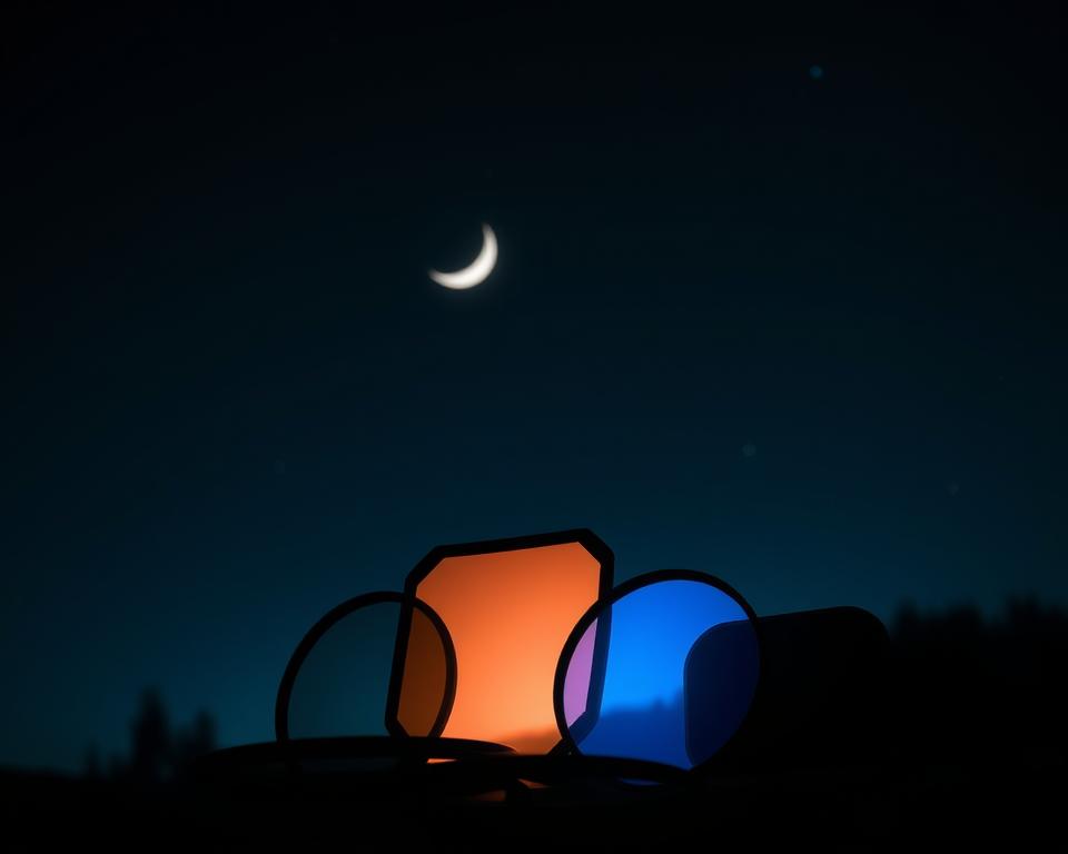 filtros fotográficos para redução de poluição luminosa