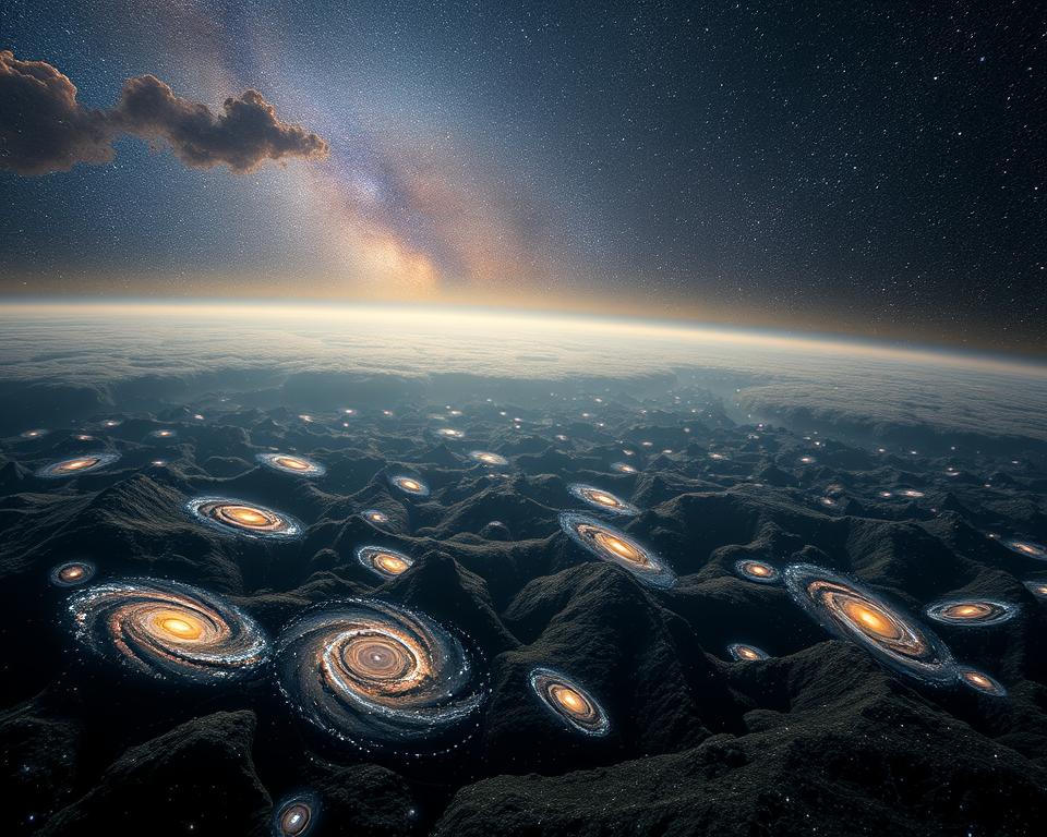 impacto dos aglomerados de galáxias na estrutura do universo