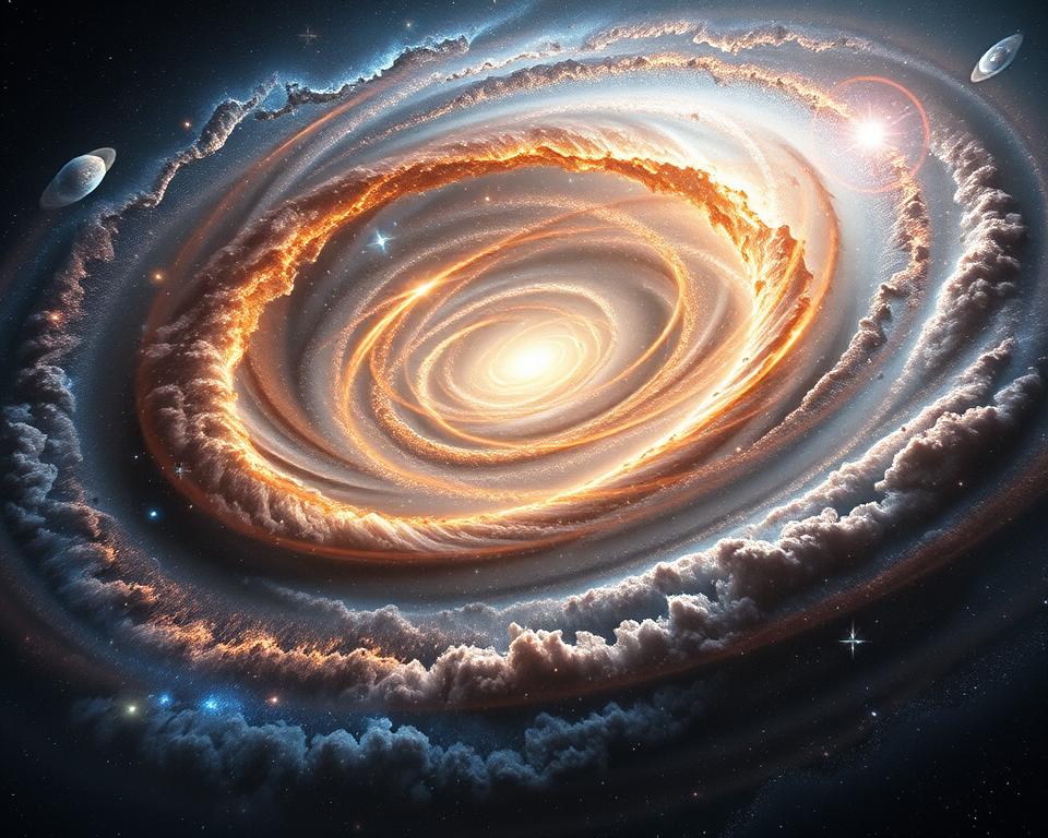 papel da matéria e energia na forma do universo