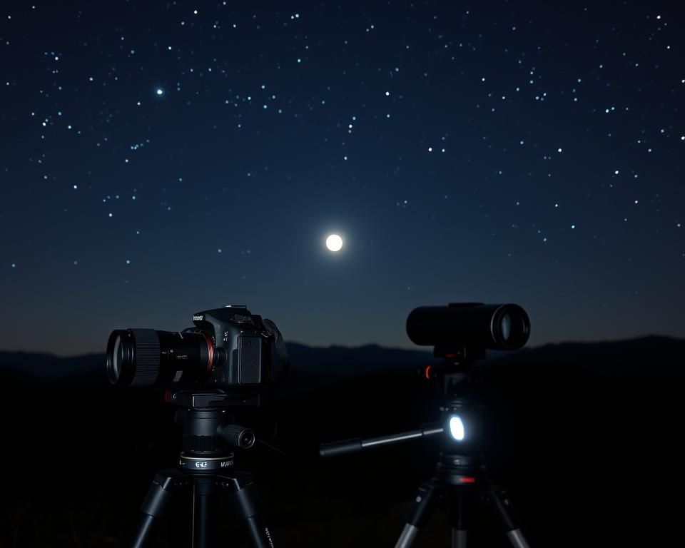 seleção de equipamento para astrofotografia