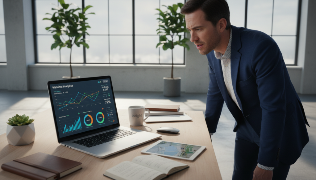 análise de visitantes do perfil