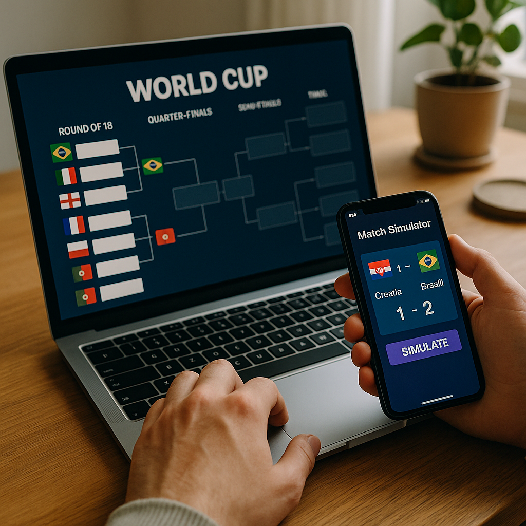 Ferramentas online para simular os resultados da copa do mundo