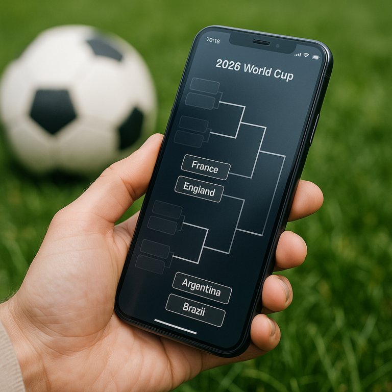 Simule mata-mata e favoritos da Copa 2026 no app