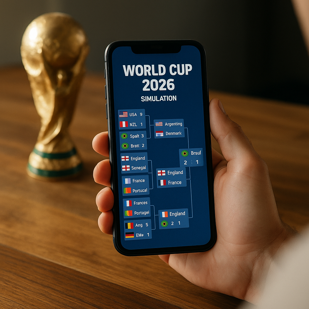 Simule resultados da Copa do Mundo 2026 com aplicativo