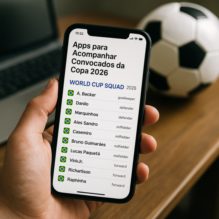 Apps para Acompanhar Convocados da Copa 2026